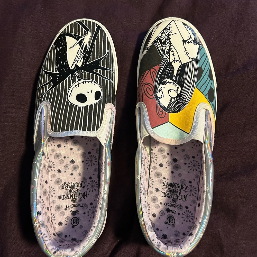 Nightmare Before Christmas Slip-On Shoes
